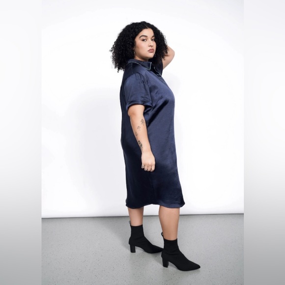 Wildfang The Empower Satin Shirt Dress - Picture 2 of 3